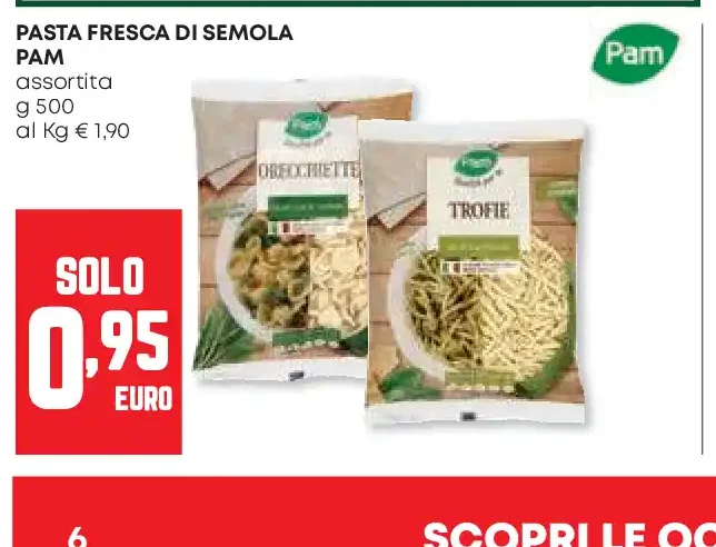 Pasta fresca di semola Pam