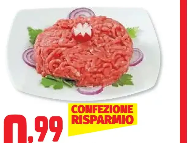 Macinato scelto di bovino adulto