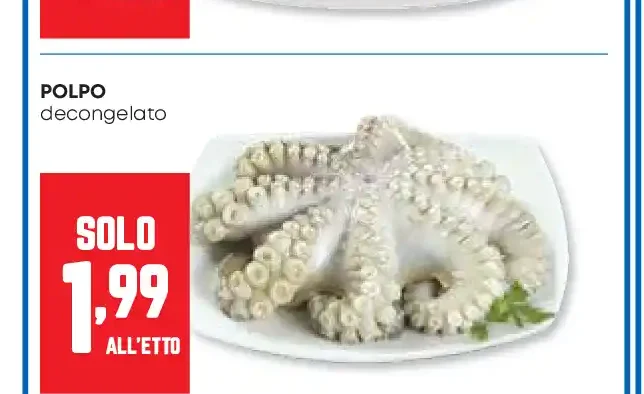 Polpo decongelato