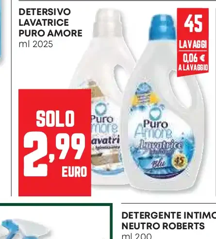Detersivo lavatrice Puro Amore