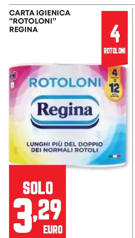 Carta igienica Rotoloni Regina