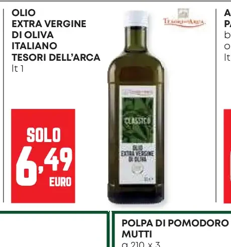 Olio extra vergine di oliva italiano Tesori dell'Arca