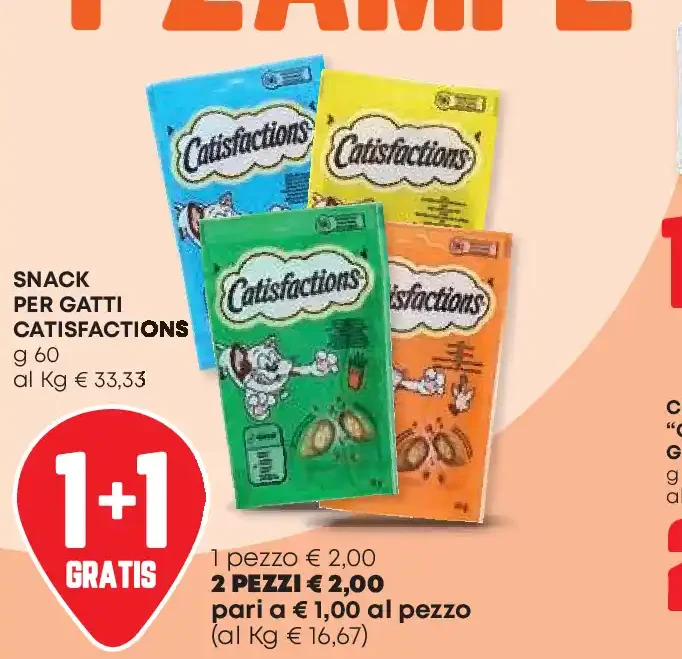 Snack per gatti Catisfactions