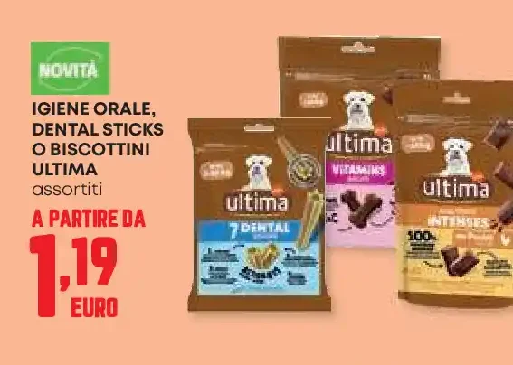 Igiene orale Dental Sticks o Biscottini Ultima