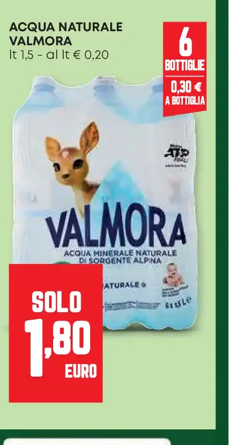 Acqua naturale Valmora