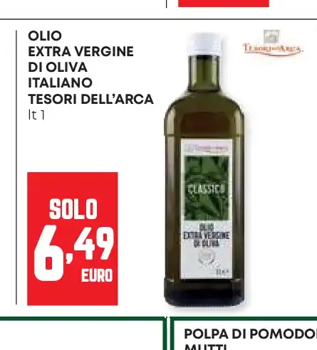 Olio extravergine di oliva italiano Tesori dell'Arca