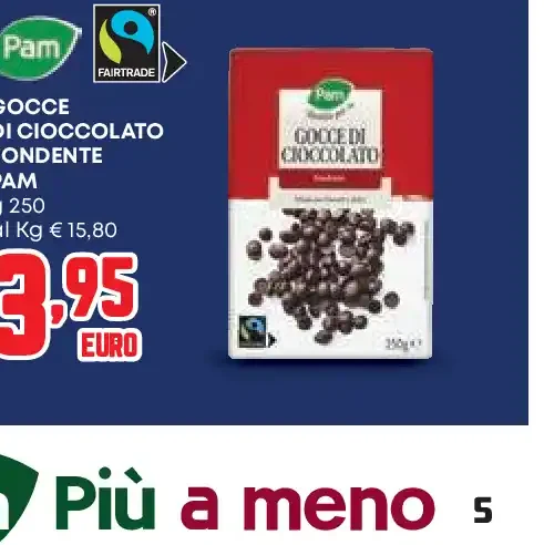 Gocce di cioccolato fondente Pam