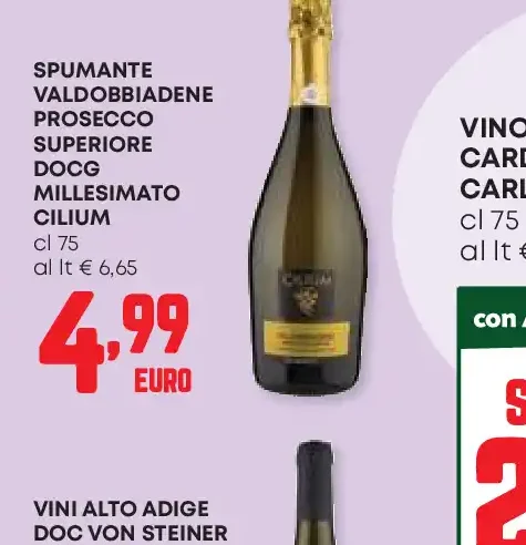 Spumante Valdobbiadene Prosecco Superiore DOCG Millesimato Cilium