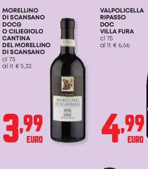 Morellino di Scansano DOCG o Ciliegiolo Cantina del Morellino di Scansano