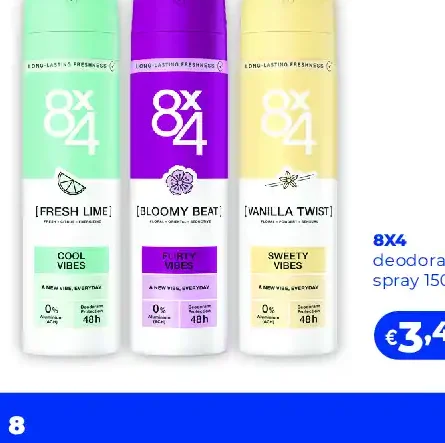 8x4 deodorante spray