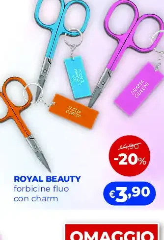 Royal Beauty forbicine fluo con charm