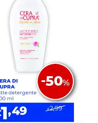 Cera di Cupra latte detergente