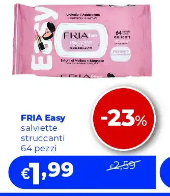 Fria Easy salviette struccanti