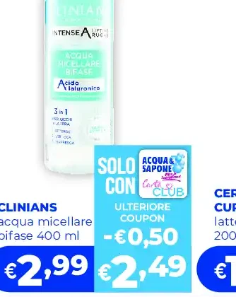 Clinians acqua micellare