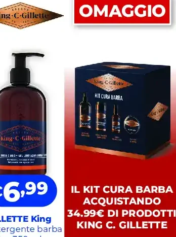 Gillette King detergente barba e viso