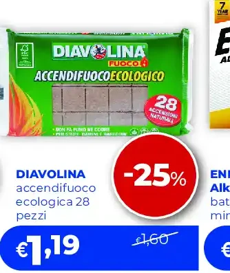 Diavolina accendifuoco ecologico