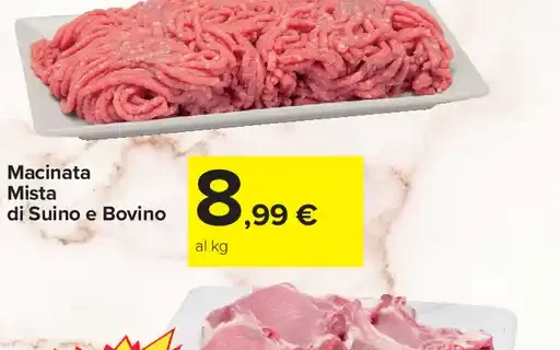 Macinata mista di suino e bovino