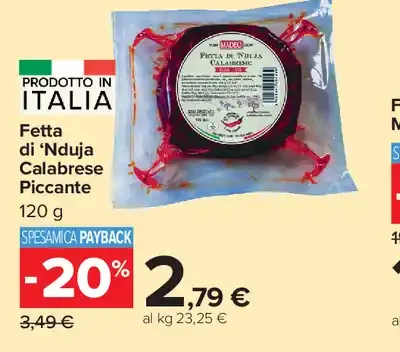 Fetta di ’Nduja Calabrese Piccante