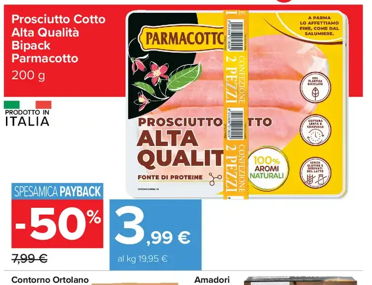 Prosciutto Cotto Alta Qualità Bipack