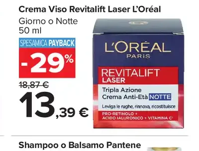Crema Viso Revitalift Laser L’Oréal