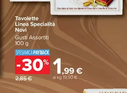 Tavolette Linea Specialità Novi