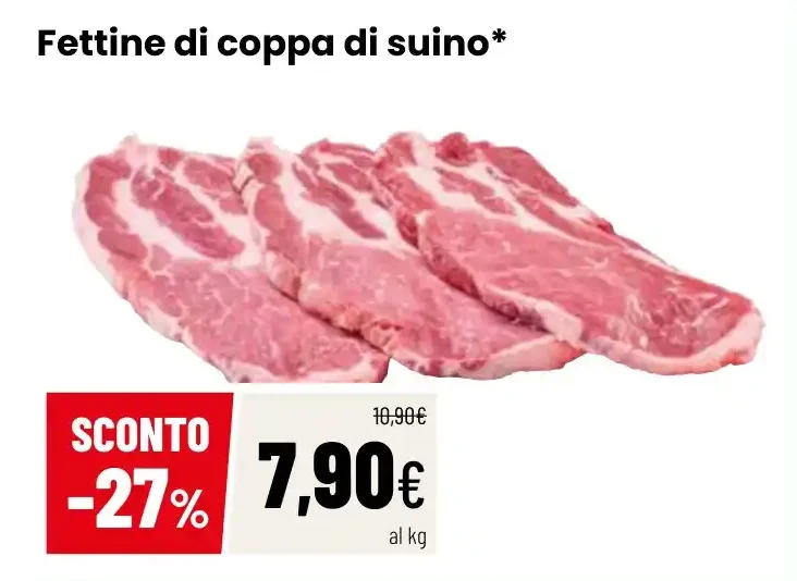 Fettine di coppa di suino