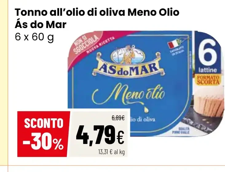 Tonno all'olio di oliva Meno Olio As do Mar