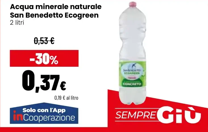 Acqua minerale naturale San Benedetto Ecogreen