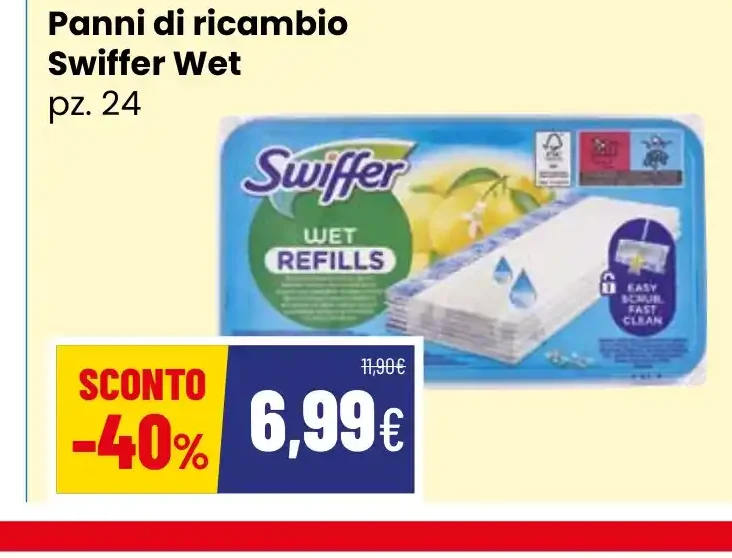 Panni di ricambio Swiffer Wet