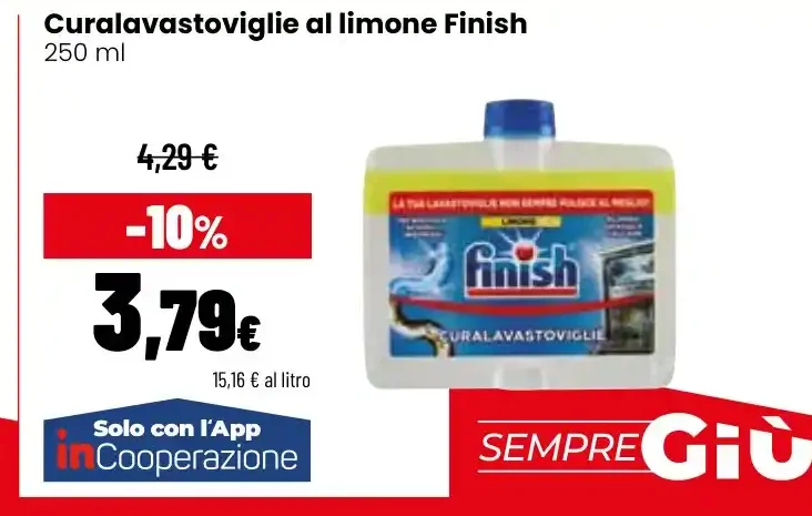Curalavastoviglie al limone Finish