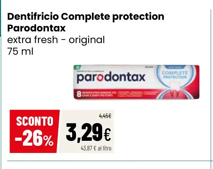 Dentifricio Complete protection Parodontax