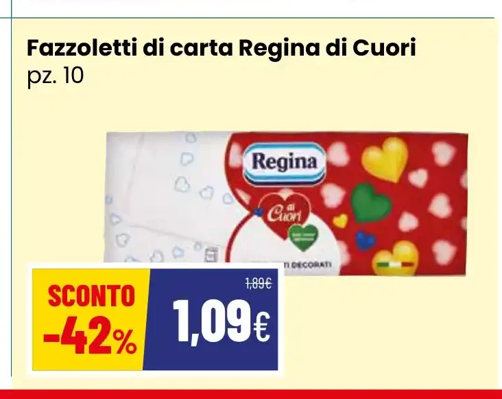 Fazzoletti di carta Regina di Cuori