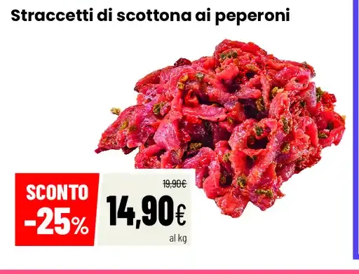 Straccetti di scottona ai peperoni
