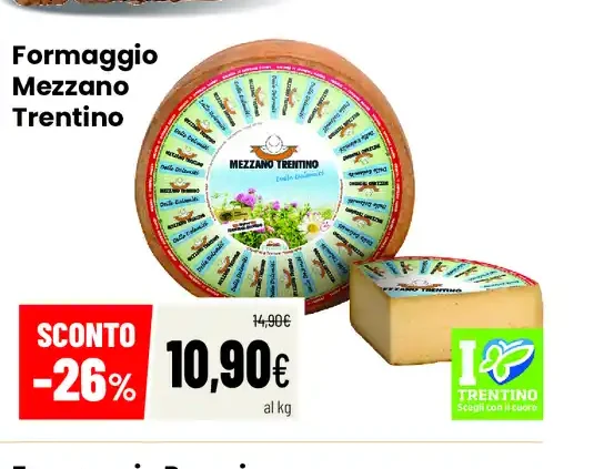 Formaggio Mezzano Trentino