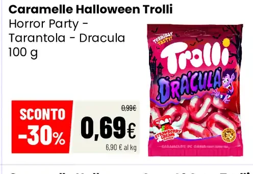 Caramelle Halloween Trolli Horror Party Tarantola Dracula