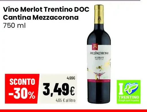 Vino Merlot Trentino DOC
