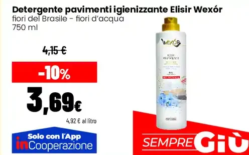Detergente pavimenti igienizzante