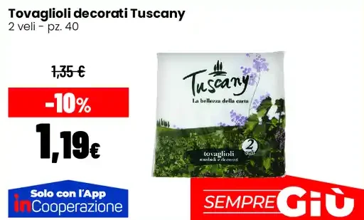 Tovaglioli decorati Tuscany