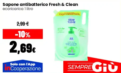 Sapone antibatterico Fresh & Clean
