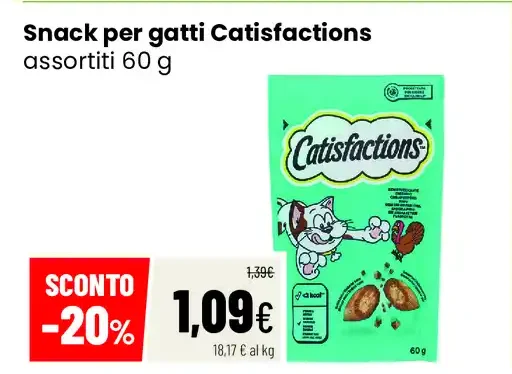 Snack per gatti Catisfactions