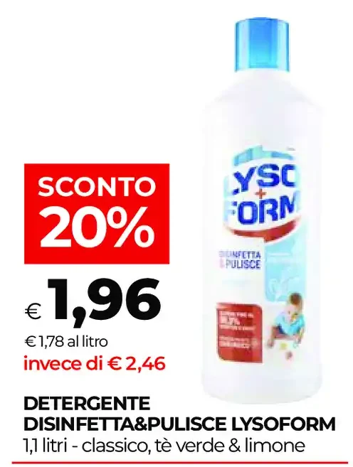 Detergente disinfetta e pulisce Lysoform