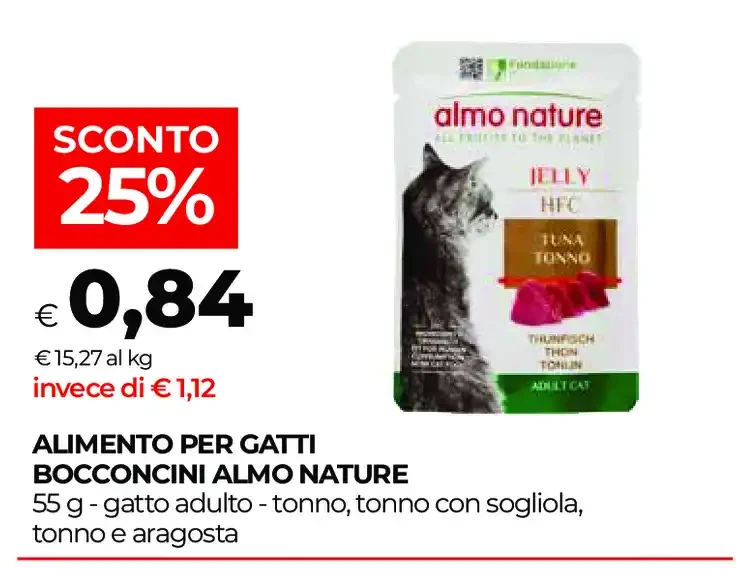 Alimento per gatti bocconcini Almo Nature
