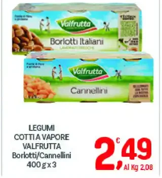 Legumi cotti al vapore Valfrutta