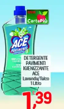 Detergente pavimenti igienizzante Ace