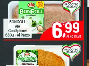 Bon Roll Aia con spinaci