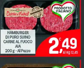 Hamburger di puro suino