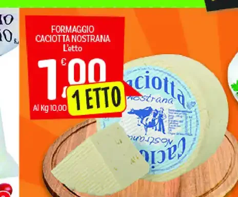 Formaggio caciotta nostrana
