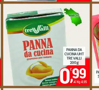 Panna da cucina UHT Trevalli