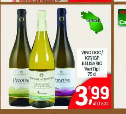 Vino DOC IGT IGP Belisario