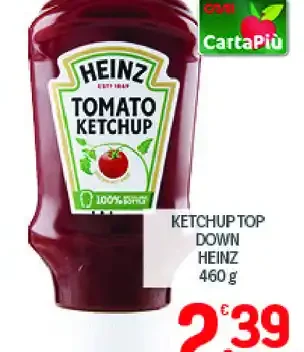 Ketchup top down Heinz